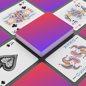 Elegant Poker Playing Cards Set, Game Night Accessory, Unique Card Deck, Casino Style Gift, Poker Lover Must-Have