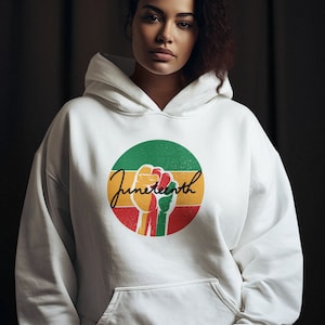 Juneteenth Classic Unisex Pullover Hoodie, Black celebration, black pride, gifts for her, gifts for him
