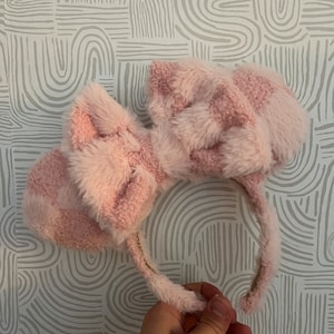 Pink Fluffy Minnie Ears, Mickey Ears