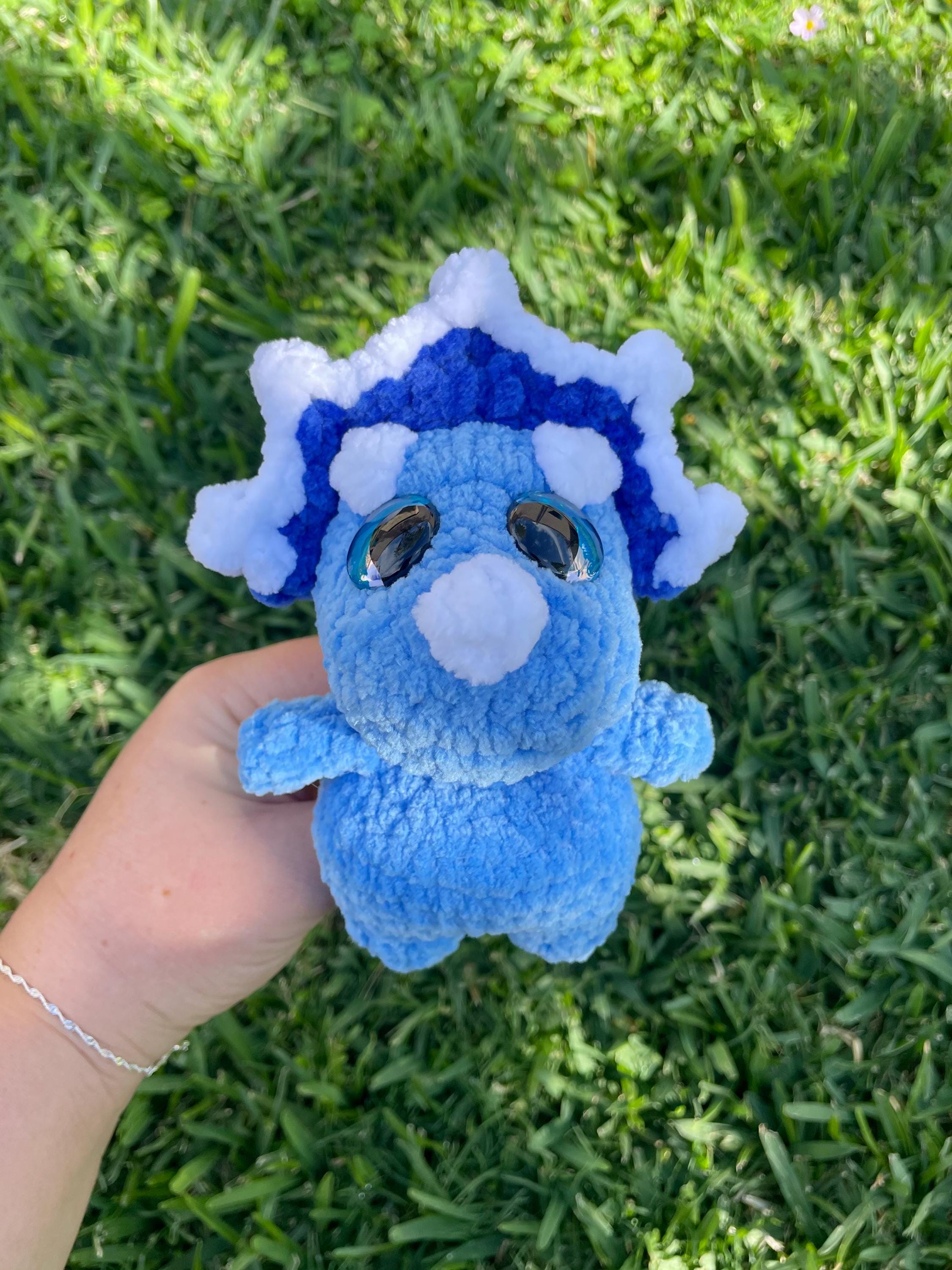 22 Dino Nugget Crochet Patterns for Playful Plushies, Pillows, and Giftable Makes 16 Nugget the Triceratops Crochet Pattern
