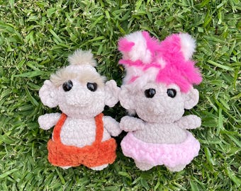 Crochet Pattern Bundle - Gribble and Grub the Troll Pocket Chonks