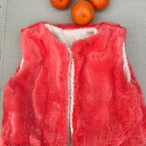 Reversible children&#39;s shepherd vest