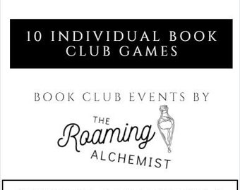 Book Club Games - Book Club Activities - Book Club Decor - Book Club Combo - Book Club Party Favors - Book Club Decorations