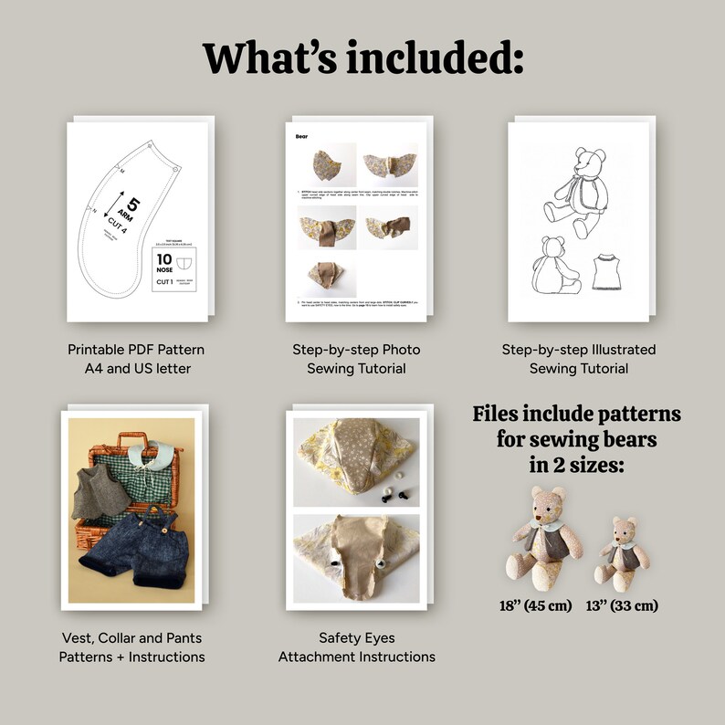 Memory Bear Pattern 18 Simplicity A2115 PDF Keepsake - Etsy