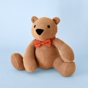 Memory Bear Sewing Pattern: Keepsake Teddy Bear with Bowtie (PDF Pattern) image 2