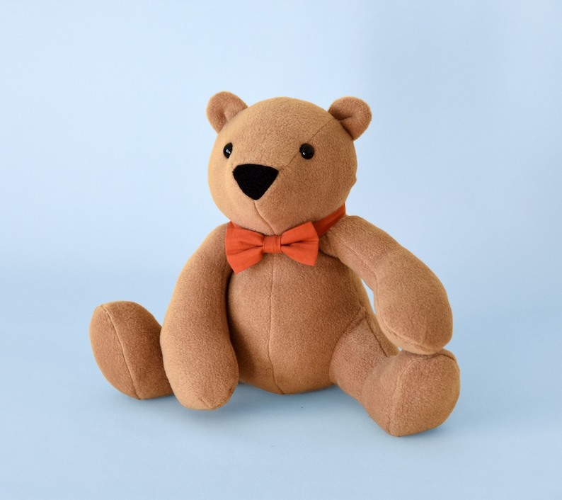 Memory Bear Sewing Pattern: Keepsake Teddy Bear with Bowtie (PDF Pattern) image 2