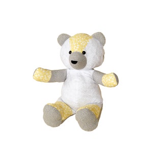 Modello orsetto modello orsetto in memoria Modello orsetto in memoria modello cucito modello orso PDF Peluche cucito modello orsetto ricordo Peluche immagine 9