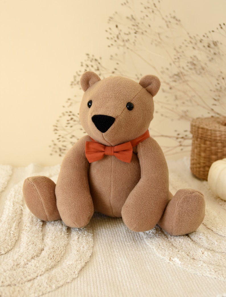 Memory Bear Sewing Pattern: Keepsake Teddy Bear with Bowtie (PDF Pattern) image 7