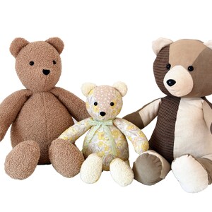 Memory Bear Pattern Teddy Bear Sewing Pattern Memory Bear Sewing ...