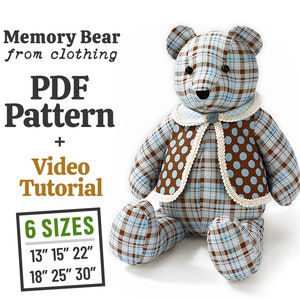 Memory Bear Template - Temu