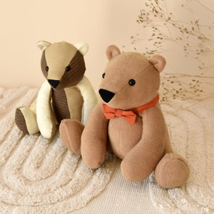 Memory Bear Sewing Pattern: Keepsake Teddy Bear with Bowtie (PDF Pattern) image 9
