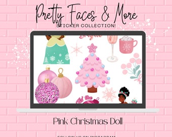 Pink Christmas Doll