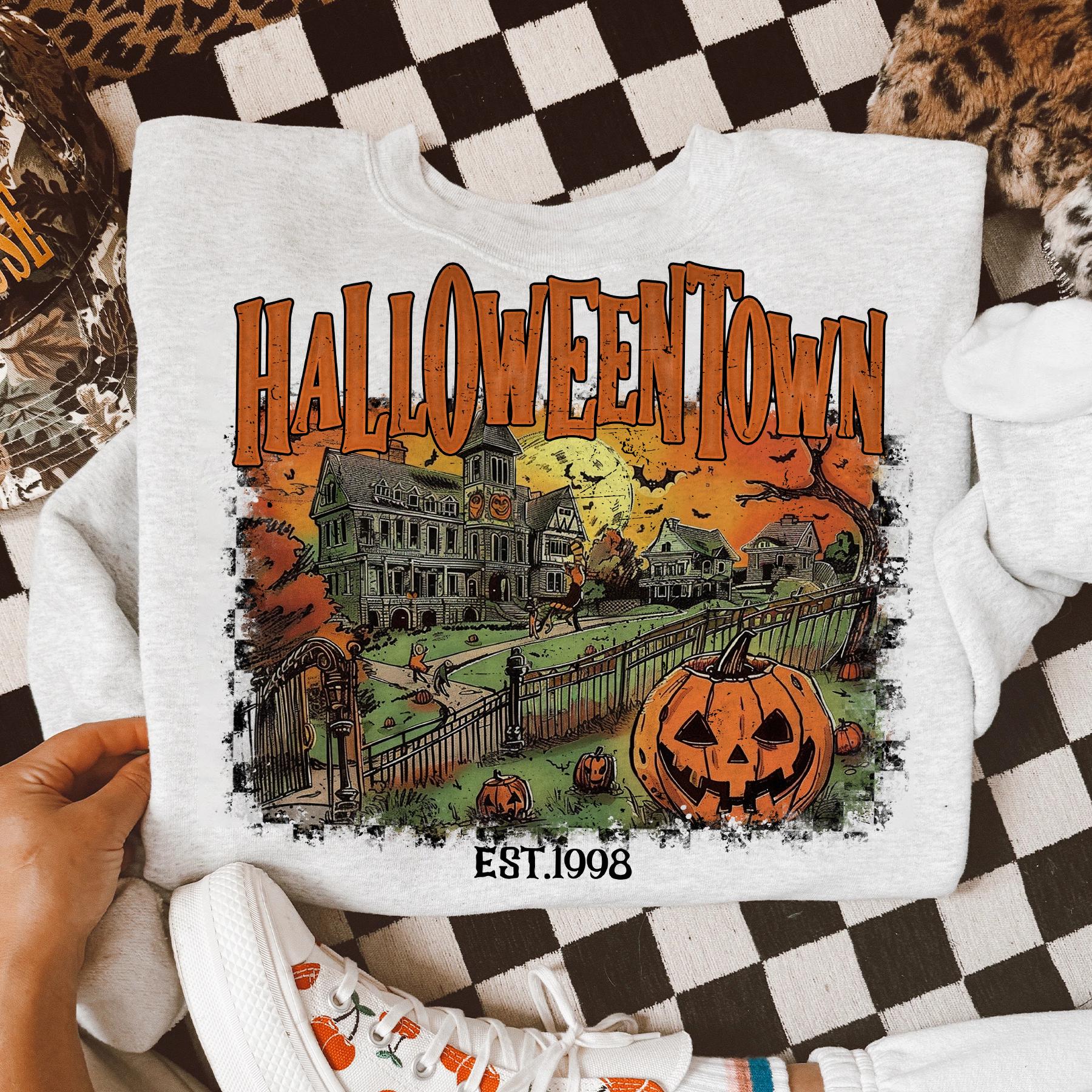 Halloweentown University Est 1998 PNG, Vintage Halloween Shirt png, Halloween png, Halloween Fall Pumpkin png, Retro Halloween, Fall png