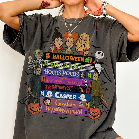 90s Style Retro Vintage Halloween png, Halloween Movies VHS Png, Funny Halloween png, Halloween Horror png, Halloween Characters, Png design