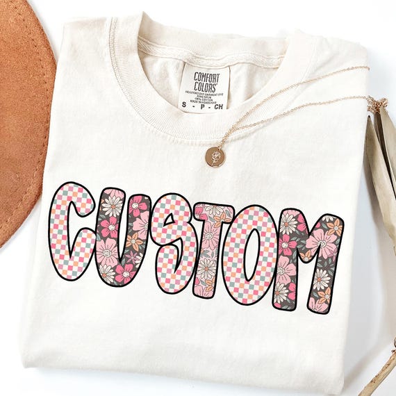 Preppy Floral Custom Name png, Flower Custom png, Mothers Day png, Mama Custom png,  Personalized Custom Name, Floral Sublimation, png file
