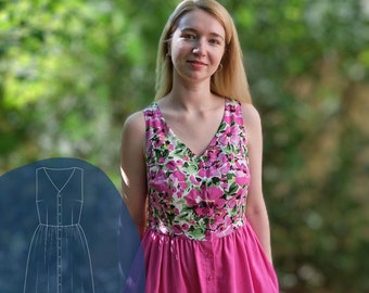 Patrón de costura PDF - Vestido Laura