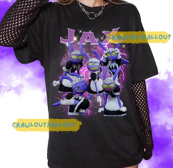 Jax Maid Version T-shirt – the Amazing Digital Circus Vintage Tee
