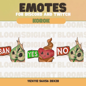 Korok - legend of zelda tears of the kingdom Twitch Emote (3), Cute Kawaii Chibi Korok Leaf sticker pack for Discord, Twitch, Stream