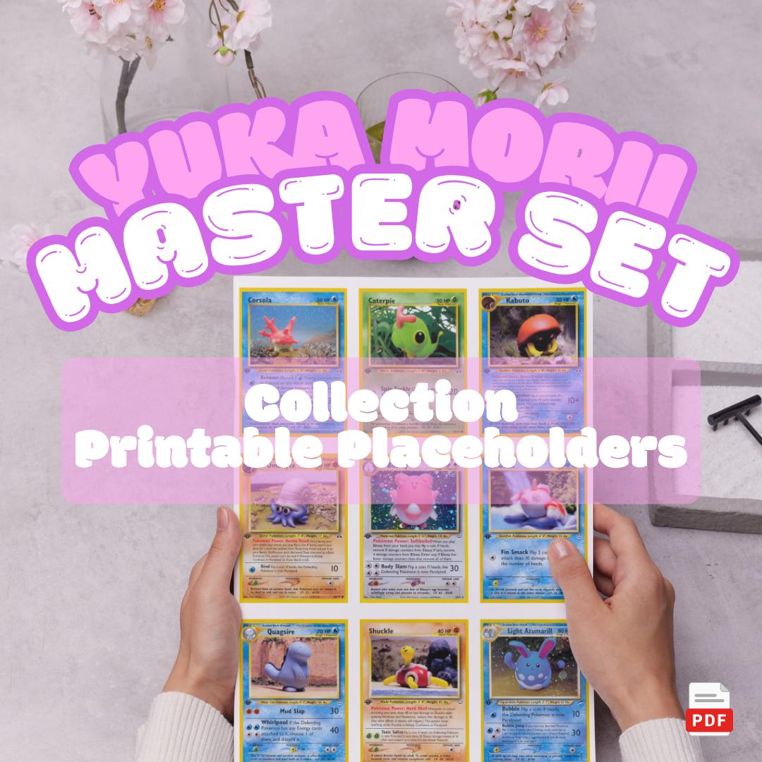 Pokémon Yuka Morii Master Set Spot Savers Printable PDF | Binder