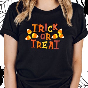 Halloween Trick or Treat Candy Corn TShirt - Funny Candy Lover Gift T Shirt - SweetT-Shirt Gift