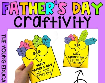 Father's Day Crayon Craftivity (& other Male Figures)