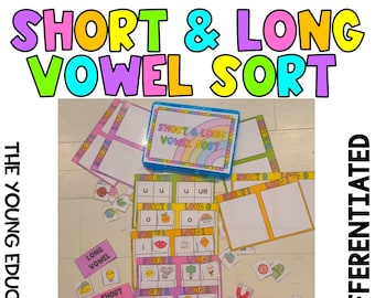 Vowel Sorts - Differentiated - Science Of Reading - Phonics Game