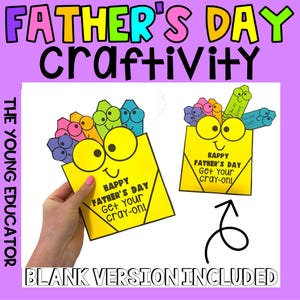 Father&#39;s Day Crayon Craftivity (& other Male Figures)
