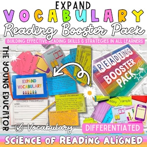 Estrategia de lectura para ampliar el vocabulario - PAQUETE DE REFUERZO DE LECTURA 9/12