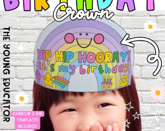 RAINBOW BIRTHDAY CROWN