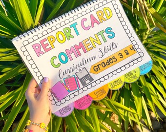 REPORT CARD COMMENTS -kindergarten/prep/foundation English&math Skills - Etsy REPORT CARD COMMENTS -kindergarten/prep/foundation English&math Skills - Etsy