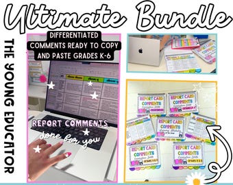The Ultimate Report Comments Bank Bundle K-6 | Differentiated | Done for You | Curriculum Aligned