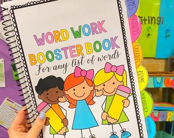 Word Work Booster Book - Spelling Activities for ANY List
