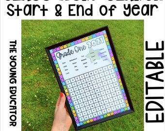 2024 Editable Class Word Search *Back To School & End Of Year* Gift/Christmas