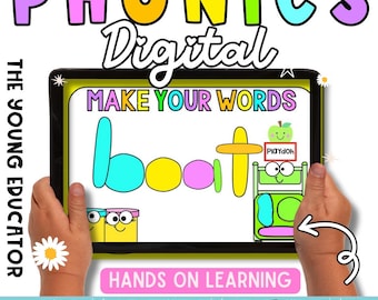 Make Your Words | Digital Phonics Slides | Science of Reading | Hands on Learning
