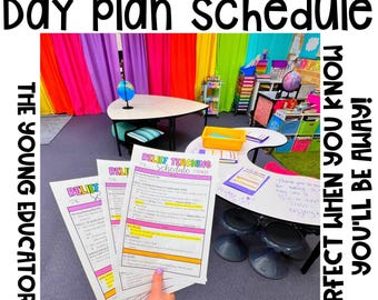 Plan For Being Away - Relief / Substitute Teacher Day Plan *Editable Template* / Sub Plans