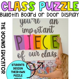 You&#39;re An Important Piece Of Our Class Puzzle Door/Bulletin Board Display