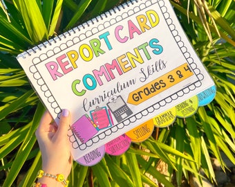 REPORT CARD COMMENTS - Grades 3 and 4 Curriculum English & Math Skills