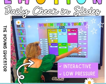 Morning Feelings & Emotional Check-In Visual Slides |Daily SEL Routine for Class