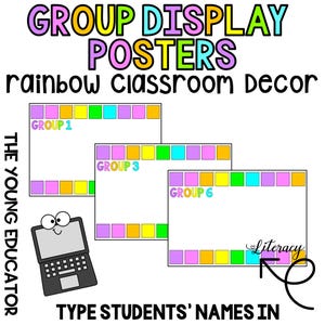 Rainbow Group Display Posters