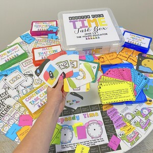 Time Booster Pack - Gradi 3 e 4 Pacchetto 3/4 - Pacchetto attività matematica - Scatole attività