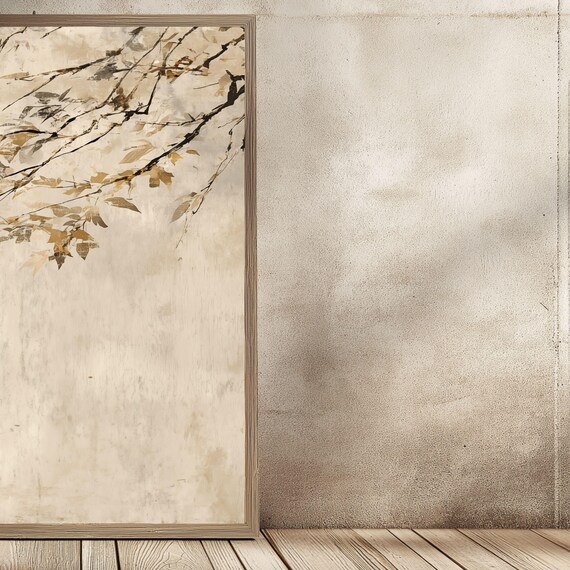 Japandi and Wabi Sabi Style Wall Art: Japanese Abstract Minimalist