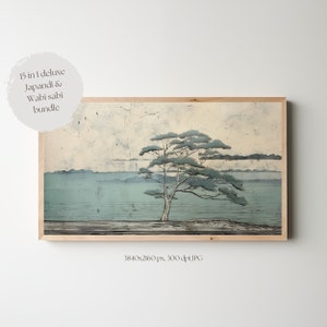 15 japońskich dzieł sztuki WOODBLOCK inspirowanych sztuką telewizorów Samsung Frame | Sztuka telewizyjna Wabi Sabi | Styl vintage Japandi | Sztuka telewizyjna Japan Summer | Japońska sztuka telewizyjna