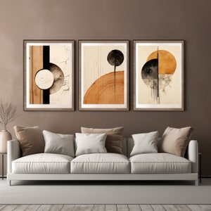 Set of 3 Japandi wall art | Japandi art | Wabi Sabi wall art | Japandi wall decor  | Japandi print | Wabi sabi wall decor | Wood texture art