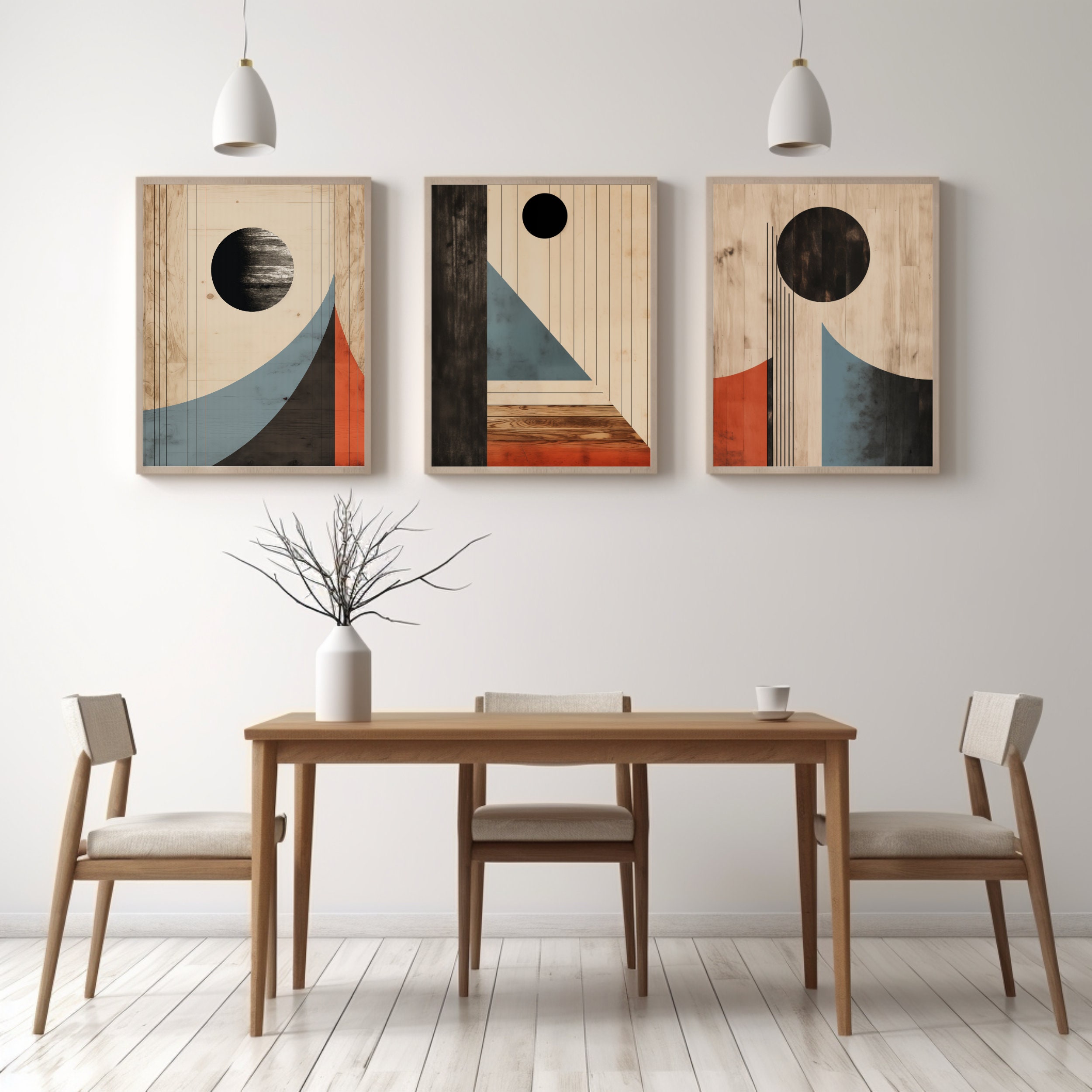Set of 3 Japandi Wall Art Japandi Art Wabi Sabi Wall Art Japandi Wall ...