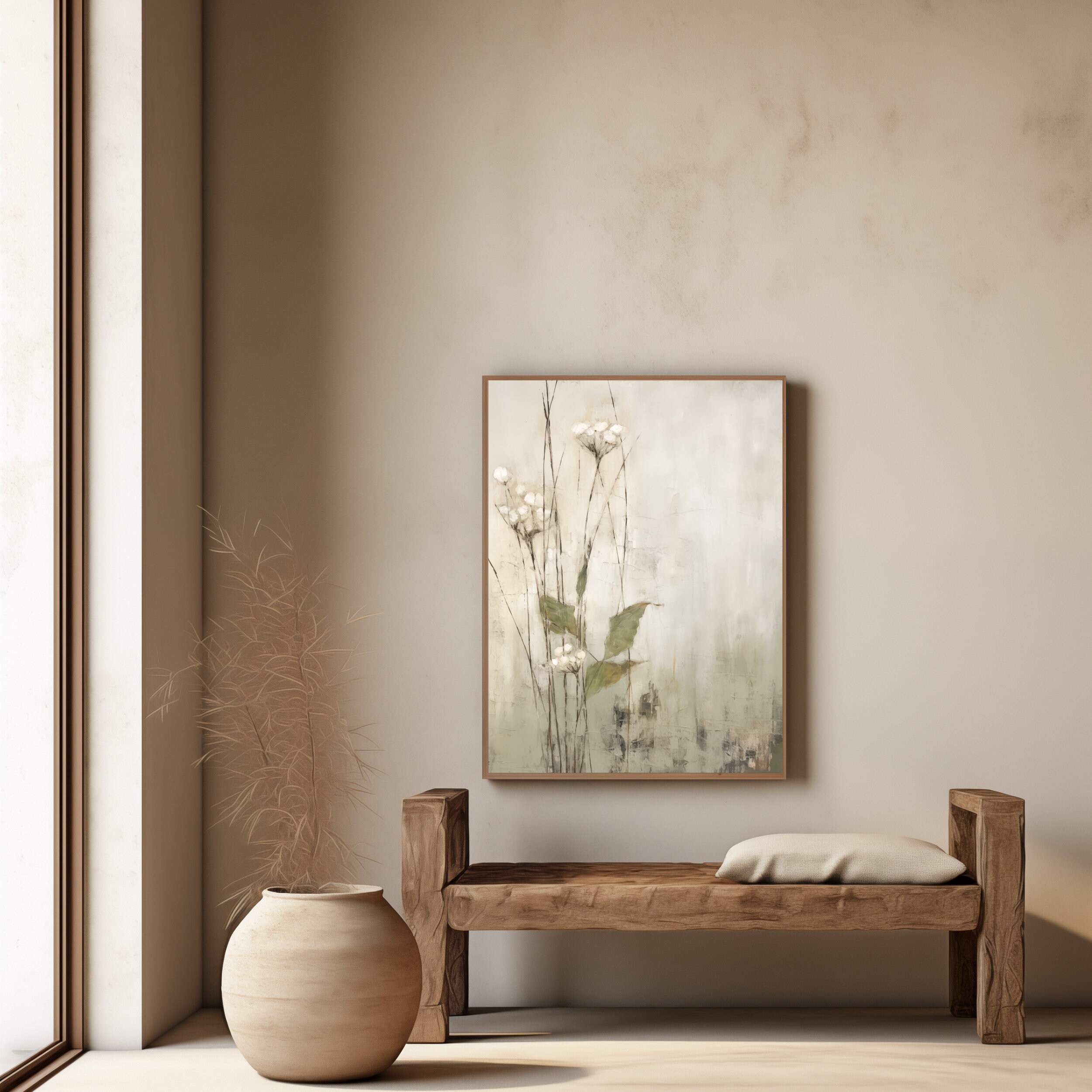 Japandi wall art | Japanese art | Wabi Sabi wall art | Japandi wall decor  | Japandi print abstract landscape | Wabi sabi decor