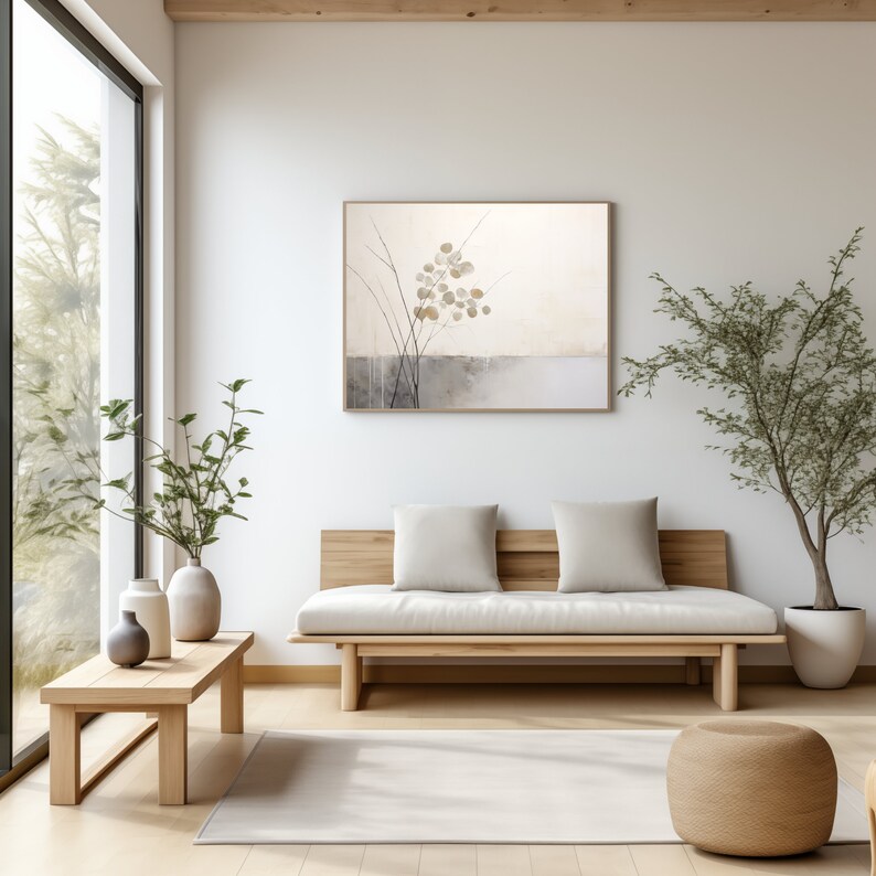 Japandi Wall Art Abstract Neutral Branch Wabi Sabi Art Wabi Sabi Nature ...