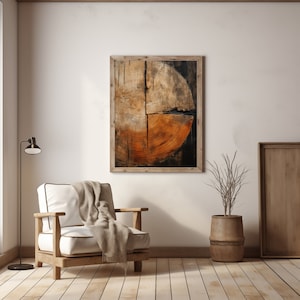 Wood rings Japandi wall art | Wabi Sabi wall art | Japandi wall decor  | Japandi print | Wabi sabi wall decor | Wood texture art