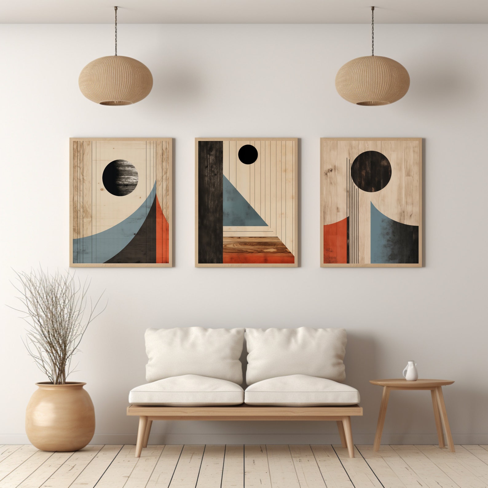 Set of 3 Japandi Wall Art Japandi Art Wabi Sabi Wall Art Japandi Wall ...