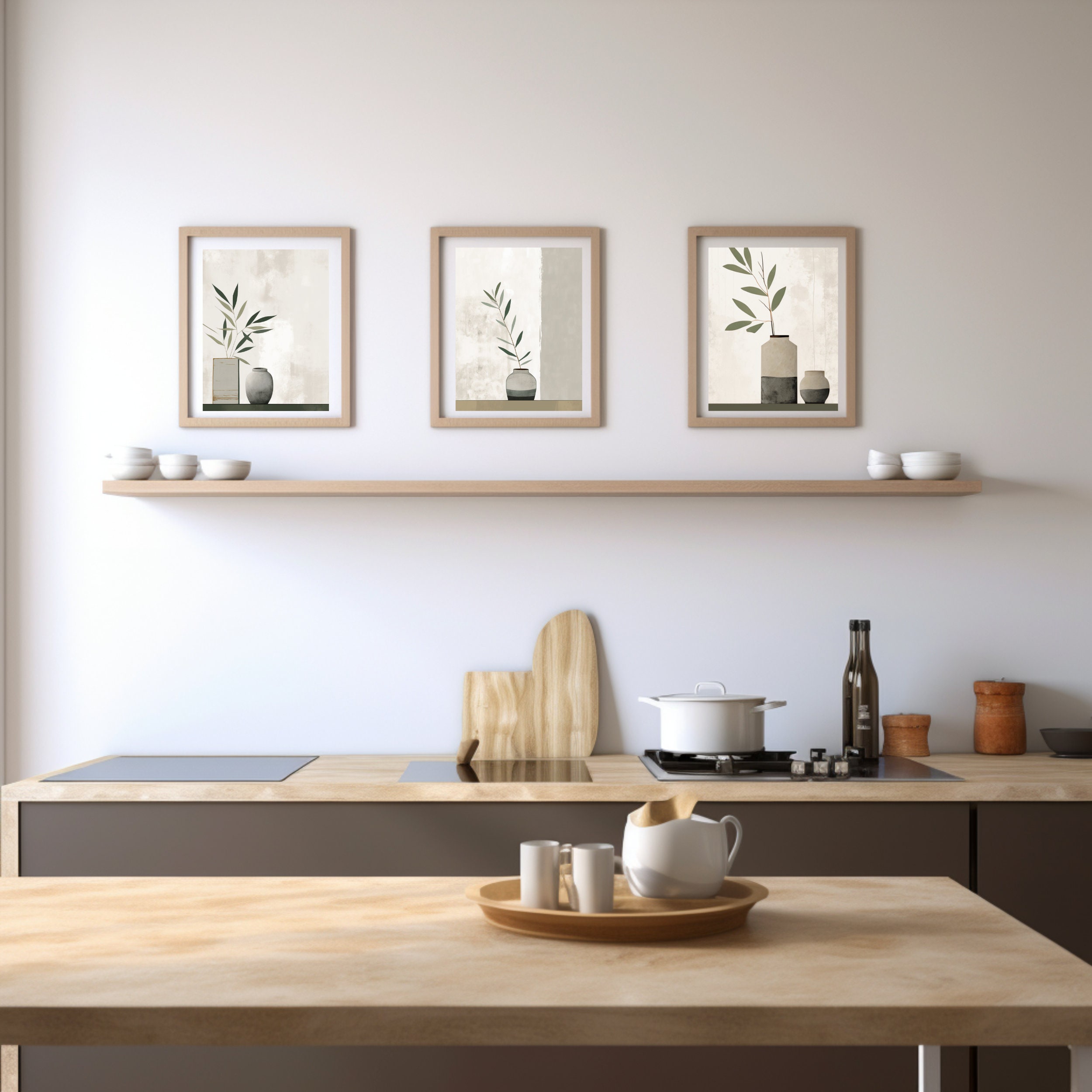 Set of 3 Japandi Wall Art Japandi Art Wabi Sabi Wall Art Japandi Wall ...