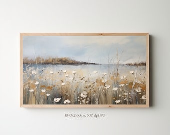 Spring Flowers Samsung Frame TV Art: Vintage Farmhouse Painting (Digital Download)